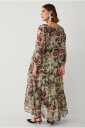 Ellos Plus collection   Maxikjole i chiffon   Grønn