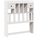  Hodegavl med oppbevaring hvit 75 cm heltre furu 8721158371546