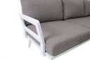 Brafab Villac sofagruppe Hvit med beige pute 3 seter sofa 2 st lenestoler & soffbord