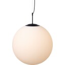 Nielsen Light Nora kafépendellampe opal/svart Ø50 cm