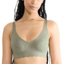 Sloggi BH ZERO Feel Bliss Soft Bra Grønn/Khaki Small Dame