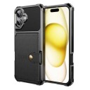 iPhone 17 TPU deksel med kortholder   Svart