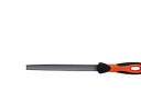 Bahco 1-210-08 Halvrund Fil 200mm Ergonomisk Håndtak, Mellom Grov, Sort/Oransje