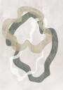 Flowing Earthy Abstract Plakat / 30x40
