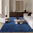 Ullteppe   Rozel Handloom Wool Premium marineblå Størrelse: 200 x 290 cm