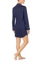 Lauren Ralph Lauren   Nattskjorte LRL Knit Collar Sleepshirt   Blå