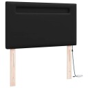  Sengegavl Enkel Design Svart 100 cm Imitert Lær