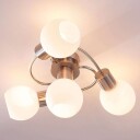 Lindby Taklampe Ciala, 4 lyskilder, nikkel