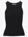 Comprimé Basic Rib Tank Top Sort 34