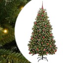  Kunstig juletre med LED  stripelys grønn 180 cm PVC og metall