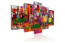 Tavle Colourful Small Town 200X100 Artgeist sp. z o. o.