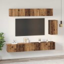  TV benksett 6 pcs Gammelt tre 100 x 30 x 30 cm Konstruert tre