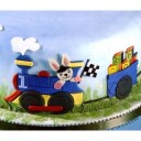 Patchwork Utstikker Tog 