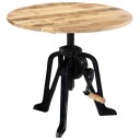 vidaXL Sidebord 60x(46-63) cm heltre mango og støpejern
