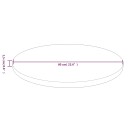  Rund bordplate lysebrun Ø60x1,5 cm behandlet heltre eik 342961