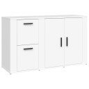 vidaXL Skjenk hvit 100x33x59,5 cm konstruert tre