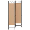 vidaXL 4-panel romdeler Beige 160 x 180 cm Stoff