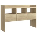 vidaXL Skjenk sonoma eik 105x30x70 cm sponplate
