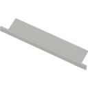 Ansell Lighting endestykke uten hull 66,1x12,5 mm aluminium