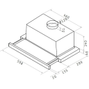 Elica Elite 14 Lux Underbygd Ventilator 60 cm med Belysning Hvit