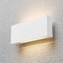 Lindby Safira- hvitt utevegglys med LED