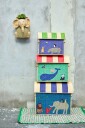 Rice Large Set of 3 Toy Baskets Animal Theme