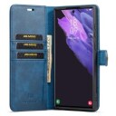 DG.Ming 2-i-1 Samsung Galaxy S23 Ultra 5G Avtakbart Lommebok-deksel I Lær Blå