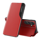 Hurtel Eco Lommebokdeksel med Stativ for Samsung Galaxy S25 Rød