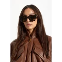 Solbriller Off White Catalina Sunglasses Brown/ Green Universal