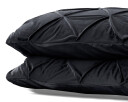 Indusia Design Putetrekk Velvet Pintuck Black 2pk