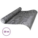  3D Stein Tapet Svart 10 x 0,53 m Non Woven Stof
