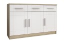 Kommode Carvin 37x104 cm   Hvit/Natur