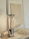 Blossi Mini Bordlampe Bærbar Krom / Klar