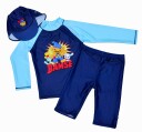 Swimpy Bamse UV-Sett 3 Deler Blå 98-104