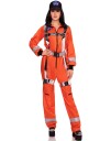 Leg Avenue Orange Astronaut Damekostyme S