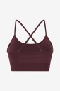 Drop of Mindfulness Signature Seamless Bra   Burgundy   XS