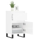vidaXL Skjenker 2 stk høyglans hvit 40x35x70 cm konstruert tre