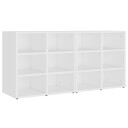 vidaXL Skoskap 2 stk hvit 52,5x30x50 cm