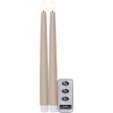 Star Trading LED Antikljus 2p. FlammeSlim beige