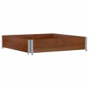 Plantekasse brun 100x100 cm heltre furu