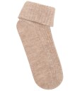 Minymo Baby 2X2 Rib Wool Socks 2 Pack   SILVER MINK MELANGE   19\22