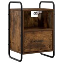 vidaXL Hengende Sengestativ 2 stk. Røkt Eik 40 x 30 x 60 cm