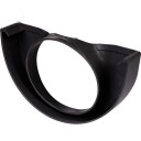 Plastmo endefeste 12" med Ø75mm hull, svart