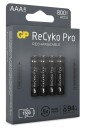 GP ReCyko Pro AAA Oppladbare Batterier 4-pk 800mAh NiMH