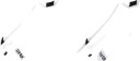 Nike Multiplier Running No-Show Socks 2-Pack White/Black S