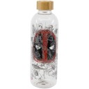 Deadpool glassflaske, 1030 ml kapasitet, slitesterk design
