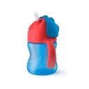 Drikkeflaske med sugerør Avent 200 ml Rød/blå 9 mnd+