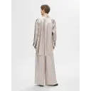 Selected FEMME - Lang skjorte slfSelene LS Shirt B - Grå