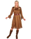 Brun Western Cowgirl Kostymekjole til Dame Medium Voksenkostyme 93492