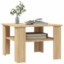 vidaXL Salongbord sonoma eik 60x60x42 cm sponplate